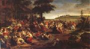 Peter Paul Rubens The Village Wedding (mk05) oil painting artist